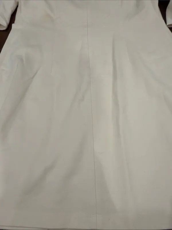 J. McLaughlin Cream Tiered-Ruffle Shift Dress Size Large - C54-112 - Image 12