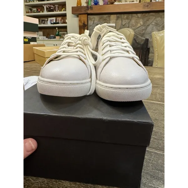 Club Monaco Jowenna White Low Top Sneaker Women's Size 9 Leather Classic! - Image 9