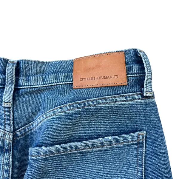 Citizens of Humanity Charlotte High Rise Straight Jeans Soiree Wash Distressed - Image 5