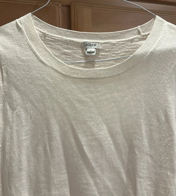 Jcrew Cream Half Sleeved Sweater  - Image 2