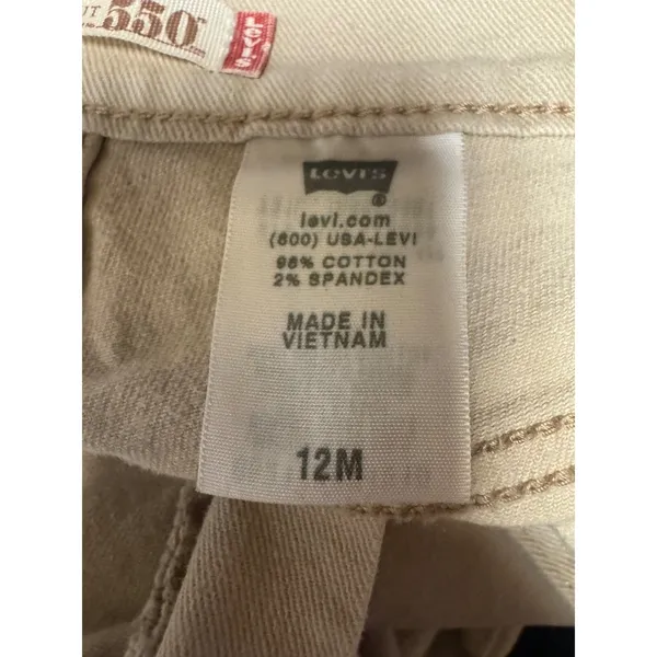 Levi's 550 Relaxed Boot Cut‎ Women Khaki Cotton Spandex Jeans Size 12 M - Image 16