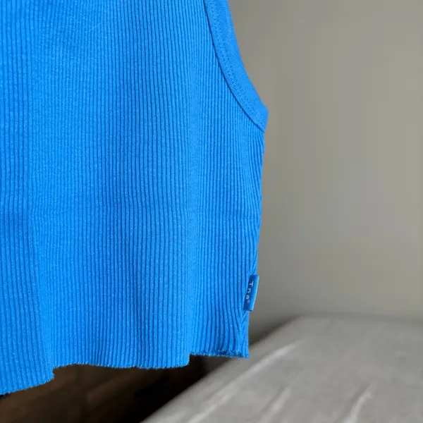 NWOT Crop Ribbed Tank XXS - Image 3