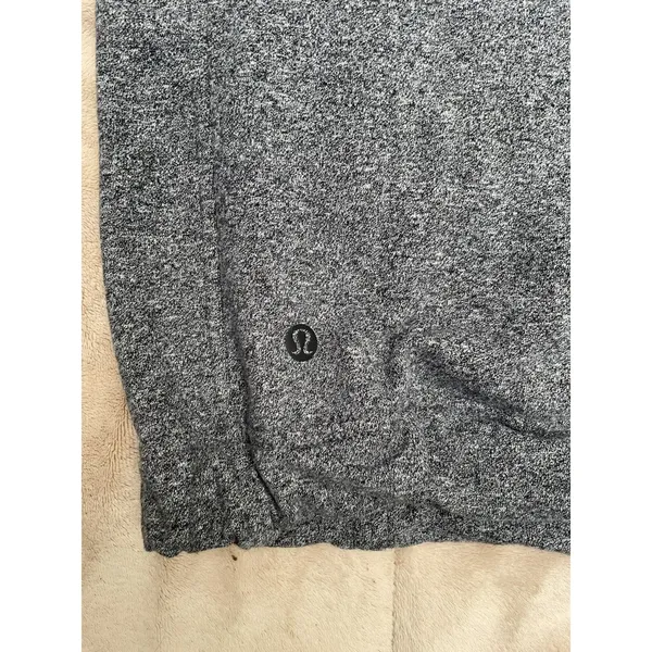 Lululemon Half Sleeve Gray Tunic Sweatshirt Size 10 M/L Loungewear Drawstring - Image 12