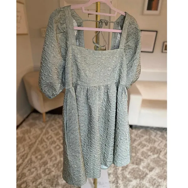 NWTs Impressions Mini Dress Metallic Glam Summer Party‎ Wedding Resort Cruise - Image 2