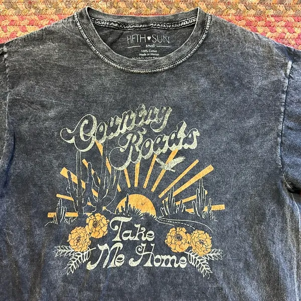 Fifth Sun COUNTRY ROADS TAKE ME HOME GRAPHIC TEE - Image 2