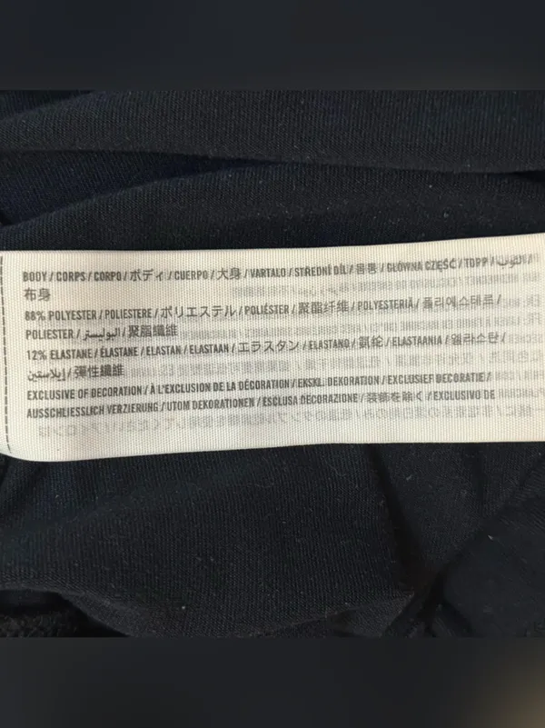 Abercrombie & Fitch Soft A&F Collection Black Short Sleeve Crew Neck Bodysuit S - Image 7