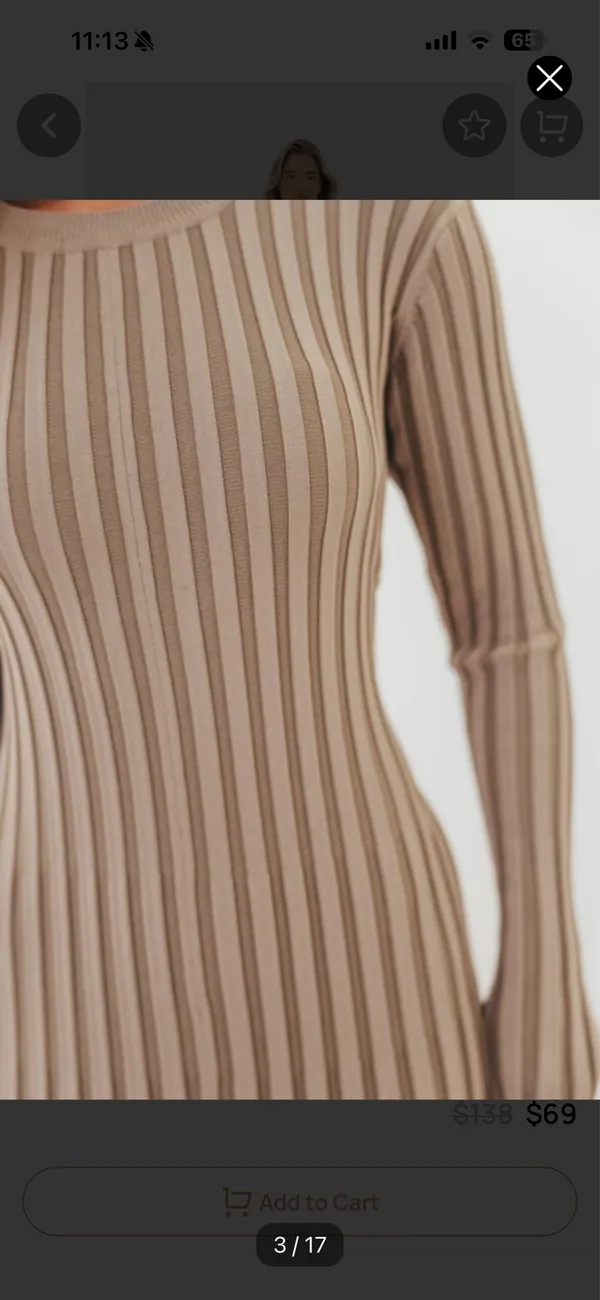 Worth Collective Dress Tan Size M - Image 2