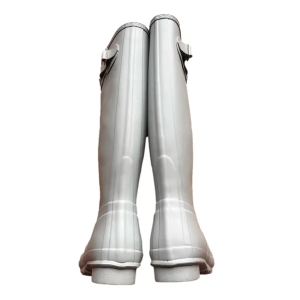 HUNTER NEW Women's Classic Tall Tundra Grey Rain Boot Size 9 #242601 - Image 4