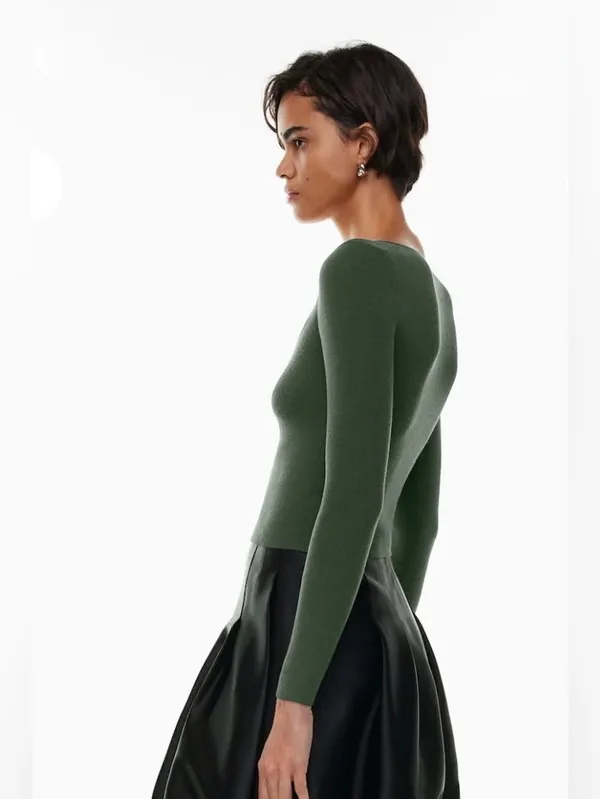 Aritzia Wilfred Tuscany Sweater Green M - Image 2