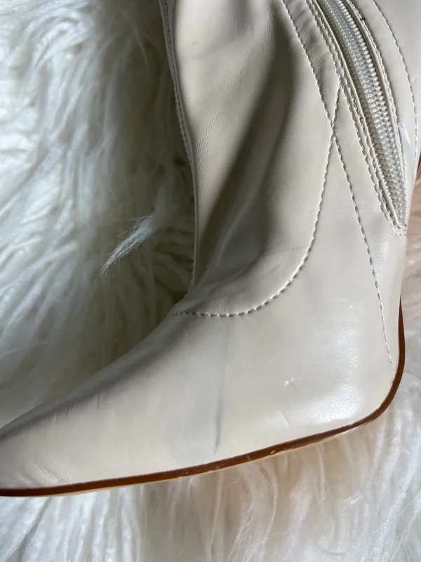 Forever 21 Knee-High Cream Boots NWT - Image 6