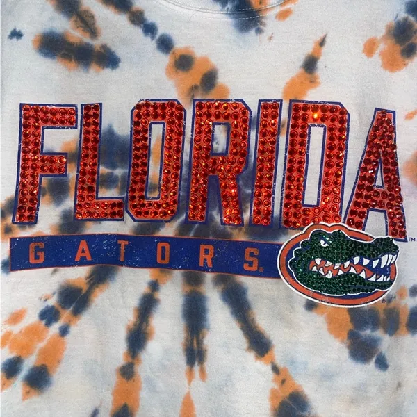 Rhinestone & Tie Dye Florida Gators Longsleeve - Image 5