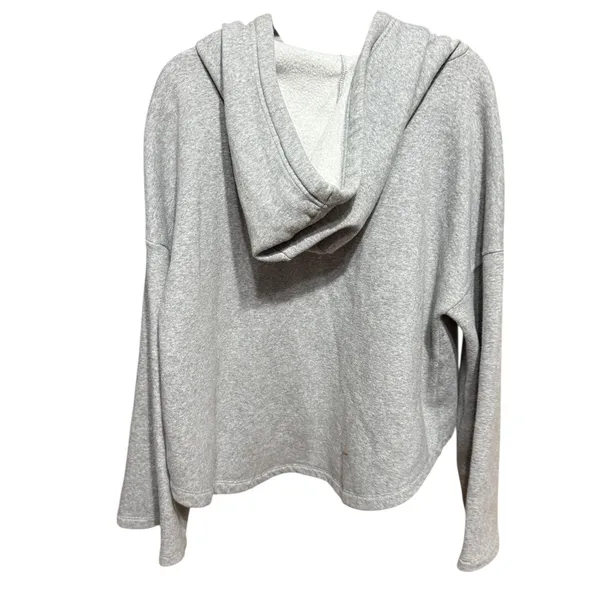 Fabletics Light Gray Women's Hoodie Hi‎ Low Hem Sz M - Image 2
