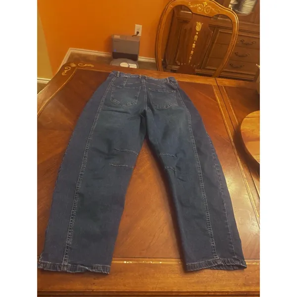 American Eagle Unbranded Barrel Jeans Womens Size L - Image 13