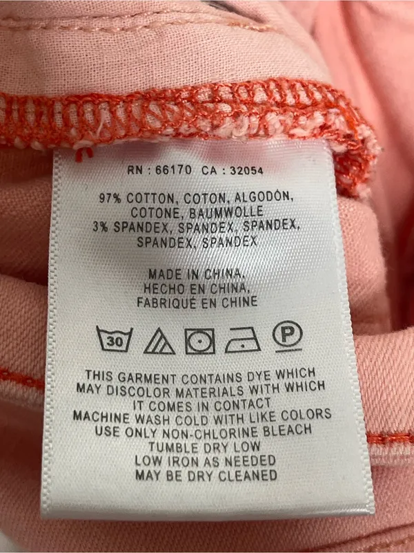 Anthropologie Pilcro Stet Sz 32 Peach Pink Cropped Ankle Jeans - Image 10