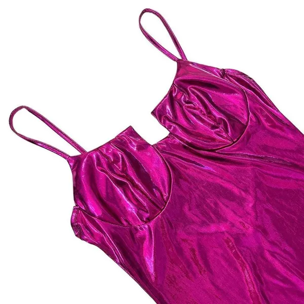 Miami Hot Pink Midi Dress‎ Pink Size M - Image 3