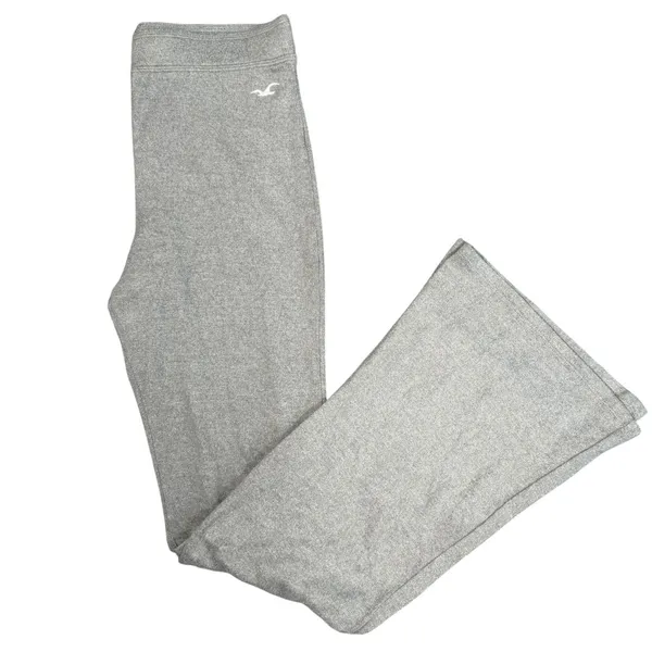 Hollister Flare Yoga Pants Womens Small Short Gray Heathered Stretch Lounge - Image 11
