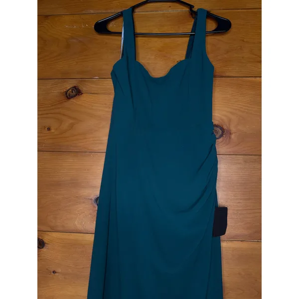 NWT Lulus Glamorous Disposition Emerald Green Ruched Maxi Dress Banquet Size XL - Image 4
