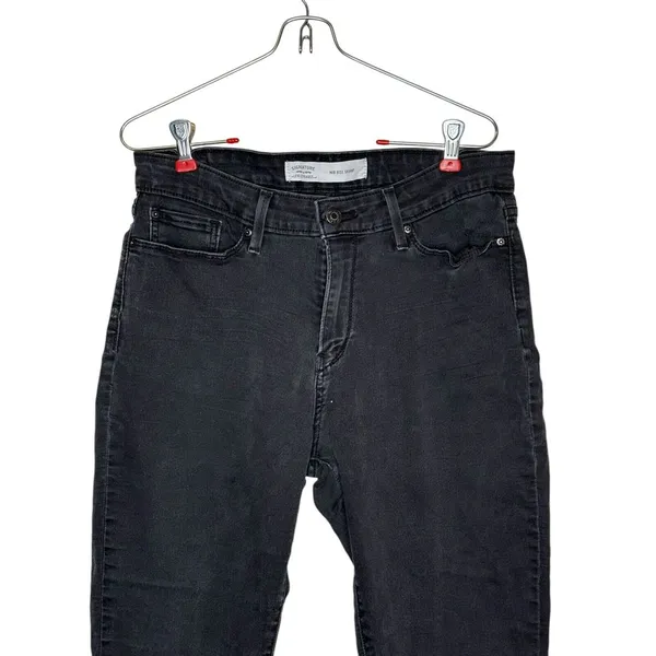 Signature by Levi's Women's Jeans Mid-Rise Skinny‎ Stretch Dark Denim Size 31 - Image 4