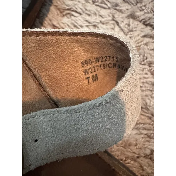 White Mountain Hobie‎ Braided Suede Slide Sandals Beige Women's Size 7M - Image 4