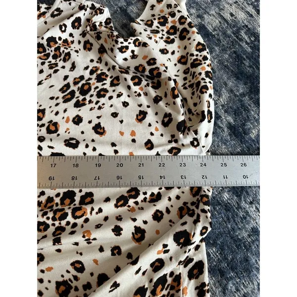 Chico's Touch of Cool Animal Print Wedge Tunic Size 2 Large Stretchy - Image 7