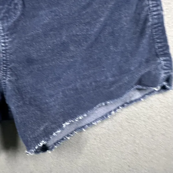 Gap Cutoff Corduroy Shorts Womens 10‎ Blue Stretch Raw Hem 3.5 Inseam Casual - Image 6