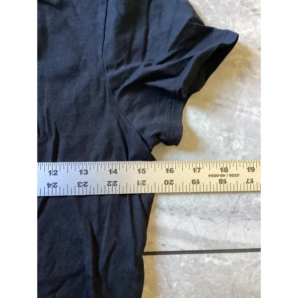 Quince NWOT Cotton Modal Scoop Neck Tee Black S Short Sleeve - Image 2