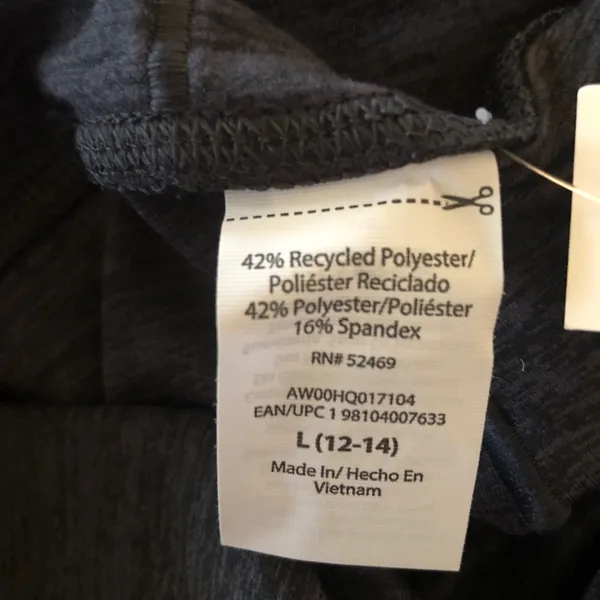 ATHLETIC WORKS Womens Athlesure Capris Size Large With Side Pockets Gray New - Image 8