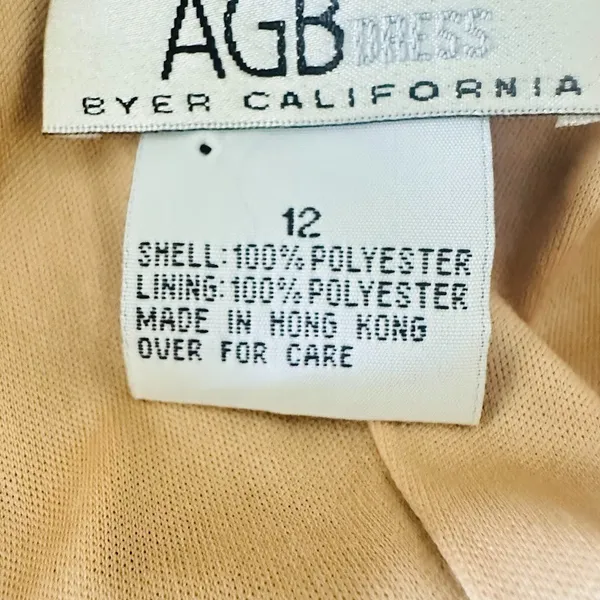 Vintage AGB Byer‎ California Butterfly Dress Size 12 Babydoll Asymmetrical Y2K - Image 9