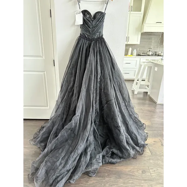 Sherri Hill 67015 Couture Prom Pageant Gala Dress Evening Gown Black and Nude - Image 9
