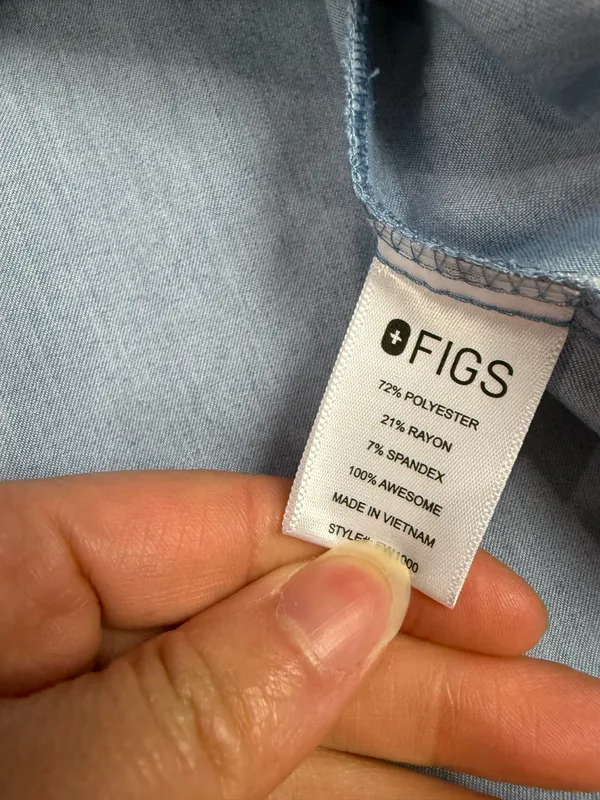 Figs Dusty Blue Catarina Scrub Top - Image 13