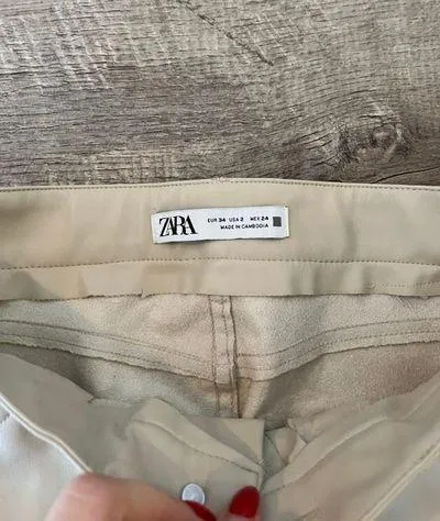 ZARA Mini Flare Leather Pants - Image 3
