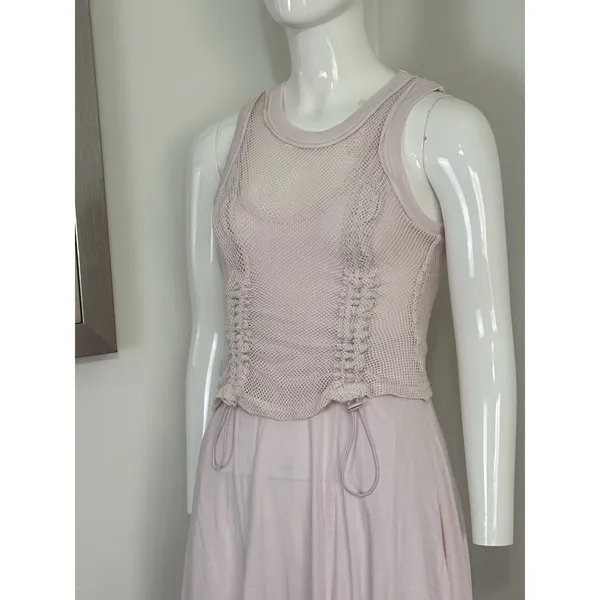 Anthropologie Daily Practice Forward Line Midi Tank Dress in Light Pink Size XXS - Image 5
