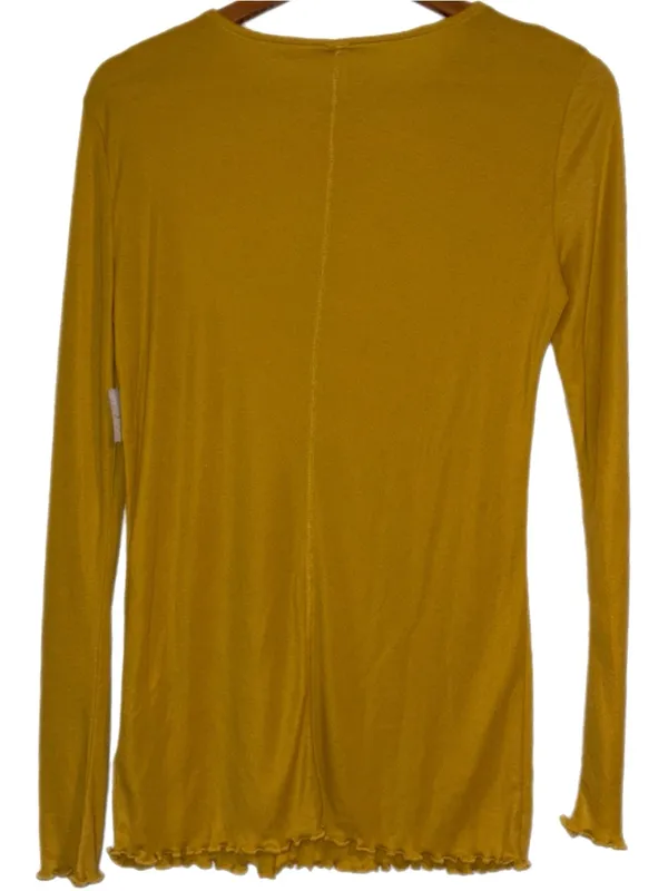 Free People Long Nights Layering Top- Ceylon Yellow Medium New With Tags - Image 6