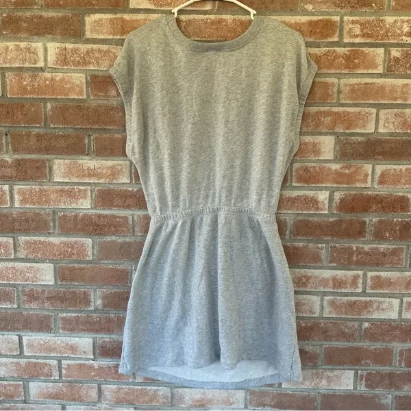 Offline Aerie Weekend Cutout Dress Sweatshirt Cotton Women’s Medium Heather Gray - Image 9