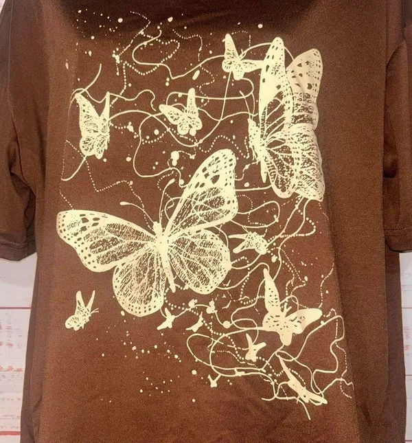 Oversized Butterfly Graphic Tee | Nwot | Women’s Large - Image 2