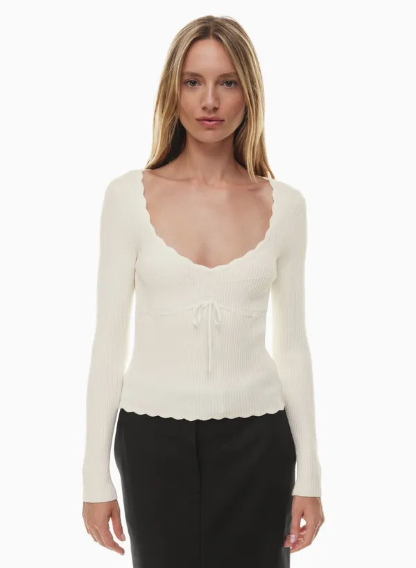 Aritzia Wilfred Soloist Sweater Light Birch - Image 3