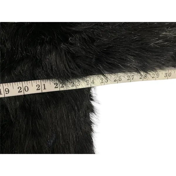 Ellos Women's Black Faux Fur Coat - Image 6
