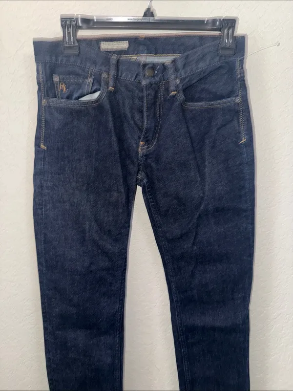 Ralph Lauren RL Stacked Skinny Jeans Dark Wash Indigo Denim Size‎ 28 - Image 8