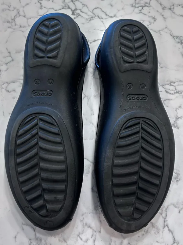 Crocs Comfort Black Olivia‎ II Slip On Sandals Size Women's 10 - Image 6