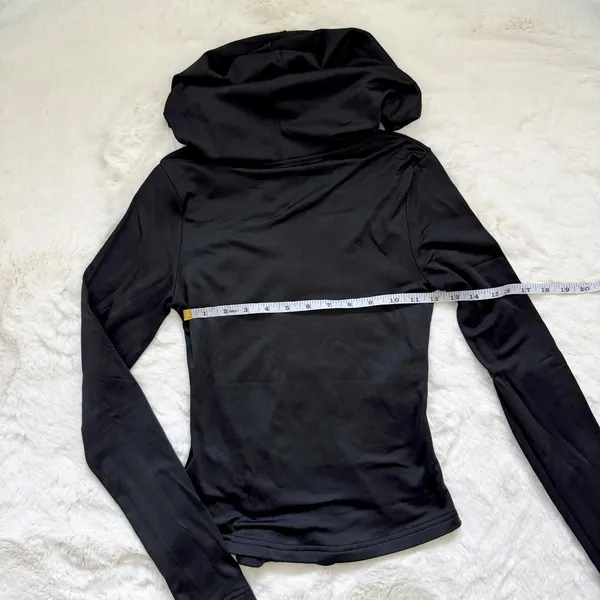 Dazy Black y2k butterfly crystal long sleeve zip up hoodie - Image 3