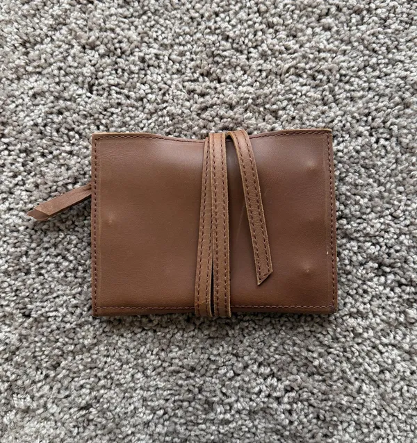 Leather Jewelry Roll Whiskey Able - Image 3