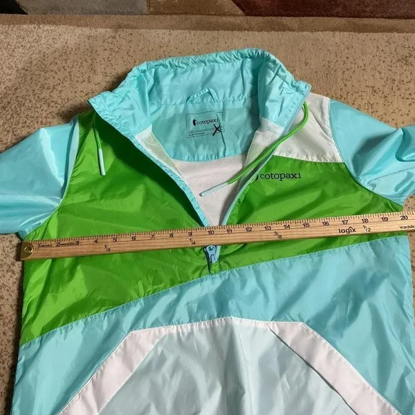 Cotopaxi Gorpcore Teca Half-Zip Windbreaker Jacket Blue Colorblock Womens XS‎ - Image 4