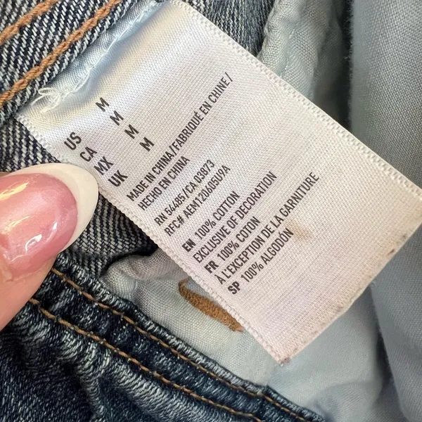 American Eagle Y2K Distressed Denim Vest Medium‎ 2008 - Image 10