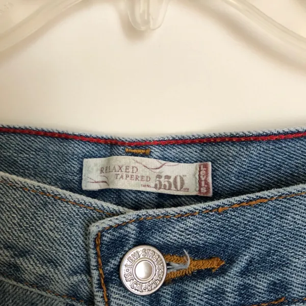 Levis Jeans Women's 14 Blue Vintage 550 Tapered Leg Relaxed Fit Casual - Image 4