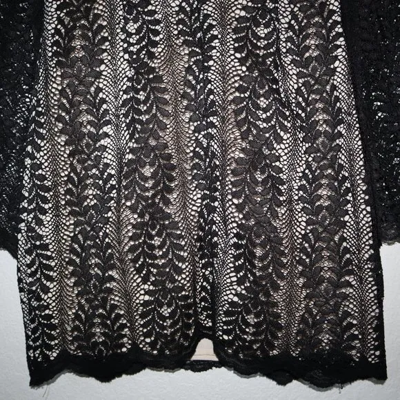 Keepsake the label Uptown black Lace mock neck Whimsigoth grunge dress XS - Image 8