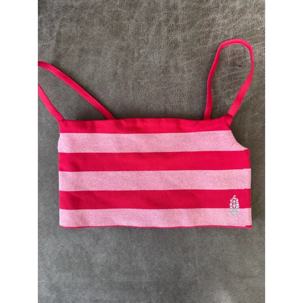 Free People Movement Tighten Up Reversible Bra Fruit Punch Combo Striped M/L NEW - Image 2