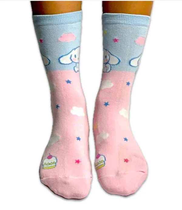 NWT Cinnamoroll Pink & Blue Crew Socks - Image 6