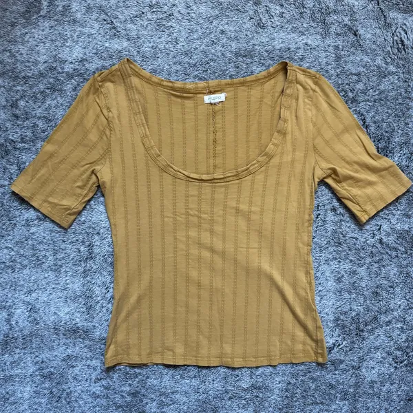 Pilcro By Anthropologie Pointelle Knit Top Women's Small - Image 2