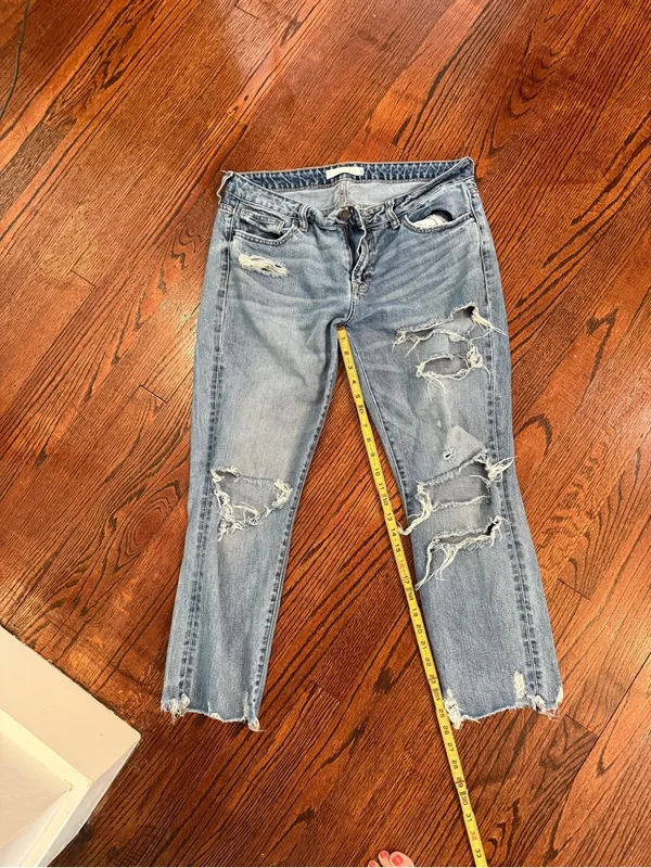 Hidden Distressed Light Blue Women's Ripped Jeans Sz 30 - Image 3