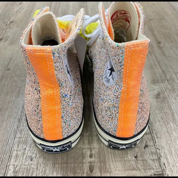 Converse X J.W. Anderson Glitter Hightop Shoes - Image 6